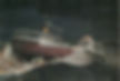 Painting of Edmund Fitzgerald in storm